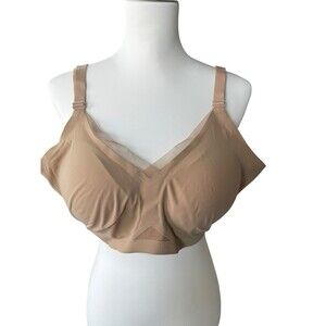 Honeylove Cross Over Bra Sand 3X Wire Free Comfort Convertible Beige